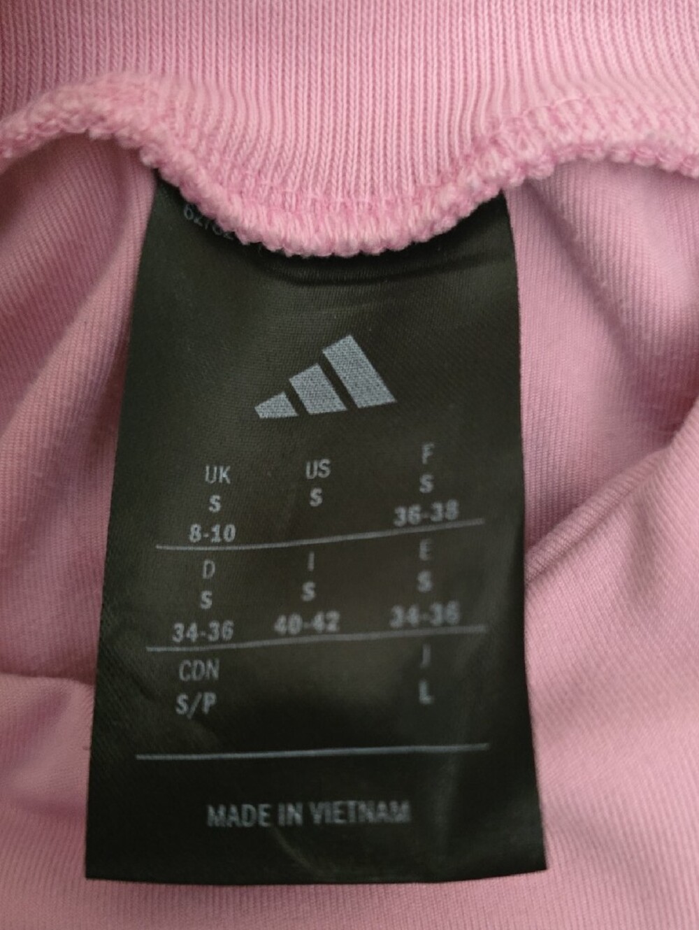 adidas Light Pink High-Neck Cropped Tank with Black Logo - Picture 2 of 3